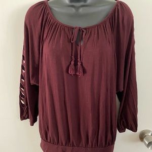 Deletta for Anthropologie Boho Top